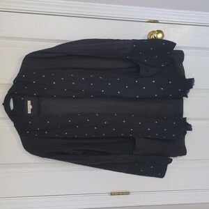 Maiwa Handwoven Linen/Wool Shawl Collar Cardigan